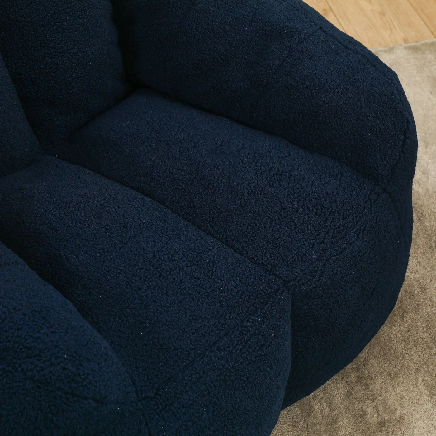 Comfy Bean Bag Chair With Memory Foam Filler, Tufted Soft by Unique Piece Furniture