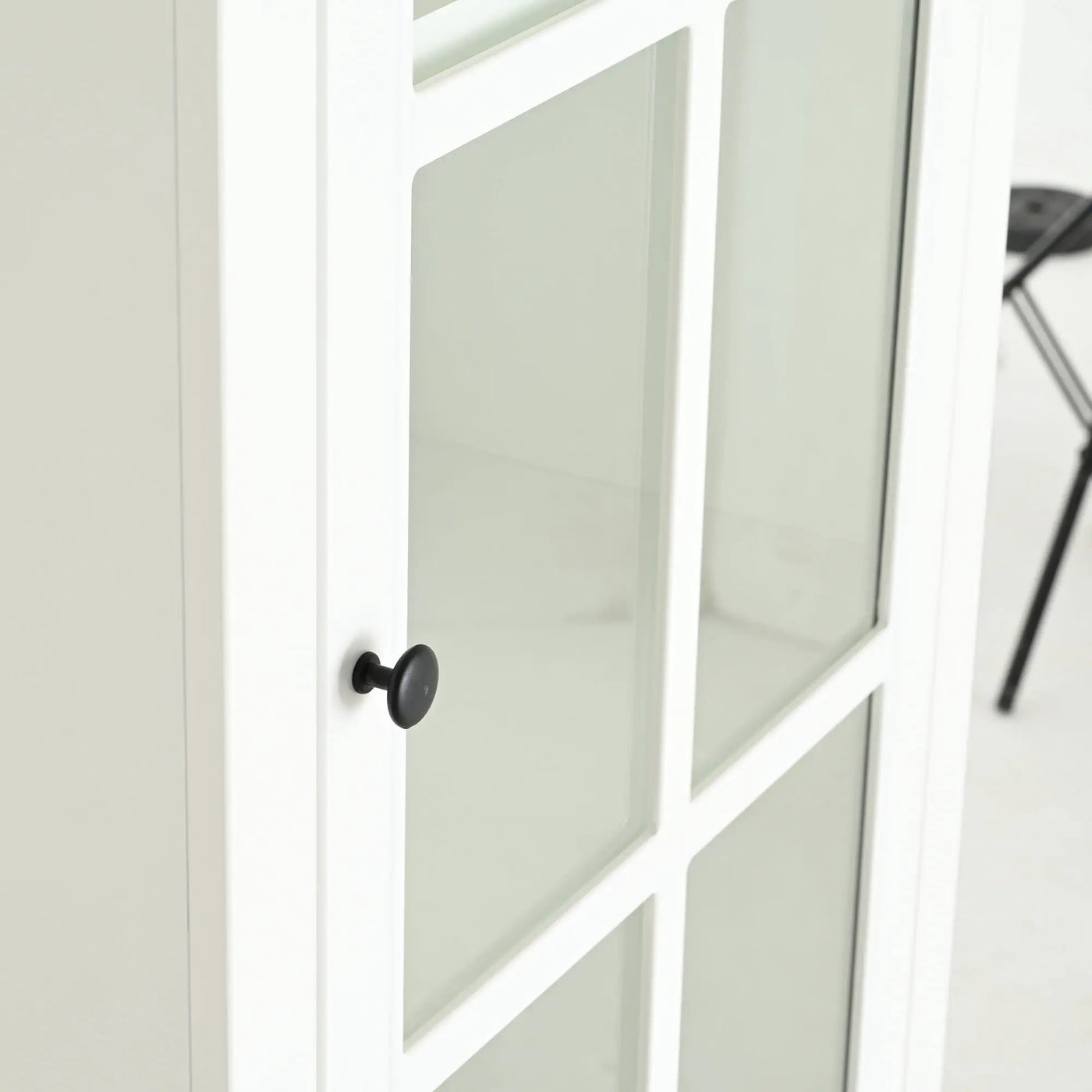 Retro Style Hutch Cabinet With Glass Door, China Cabinet For Home by HouseOfZazla