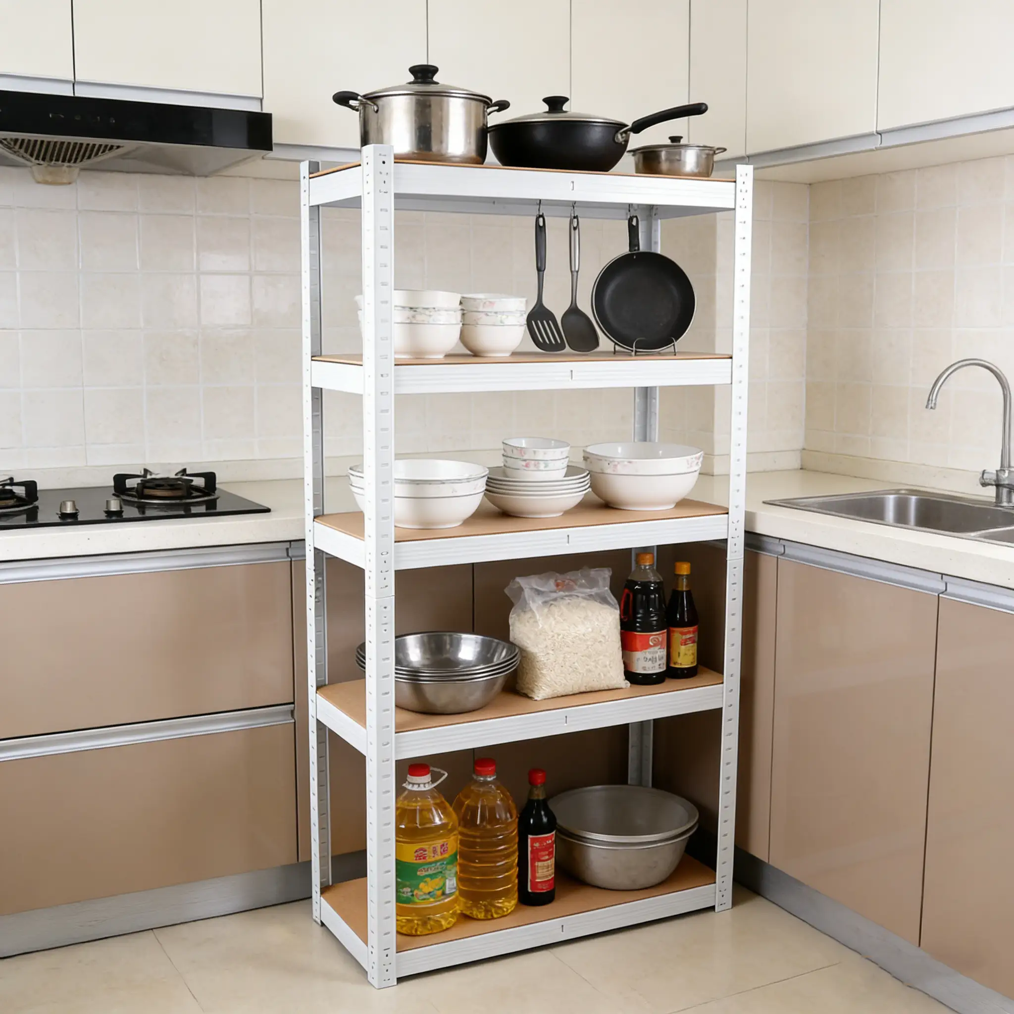5 Tier Laminated Display Shelving Unit by HouseOfZazla