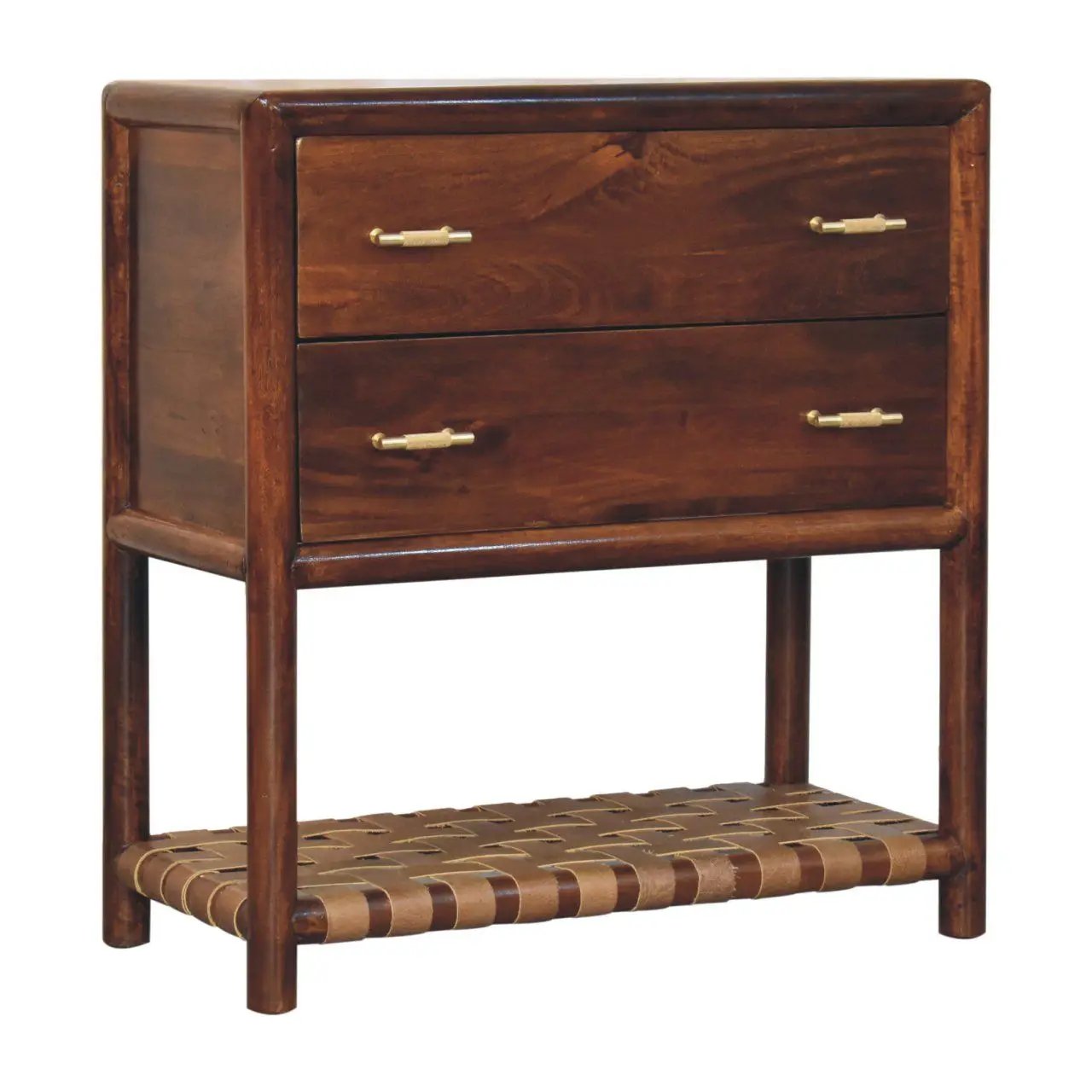 Regency - Woven 2 Drawer Nightstand - Brown by Unique Piece Furniture