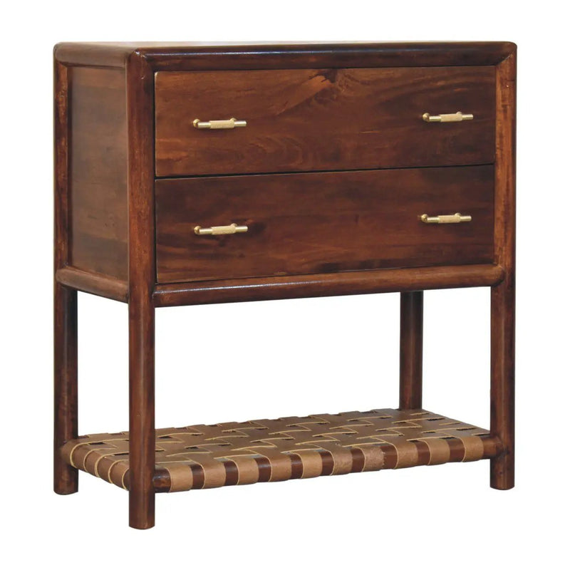 Regency - Woven 2 Drawer Nightstand - Brown by Unique Piece Furniture