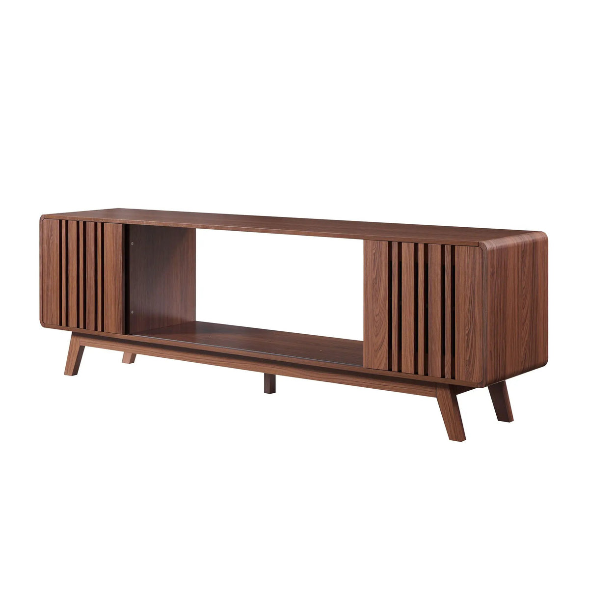78 Inch Mid-Century Modern Electric Fireplace TV Stand, photo 6 of 10