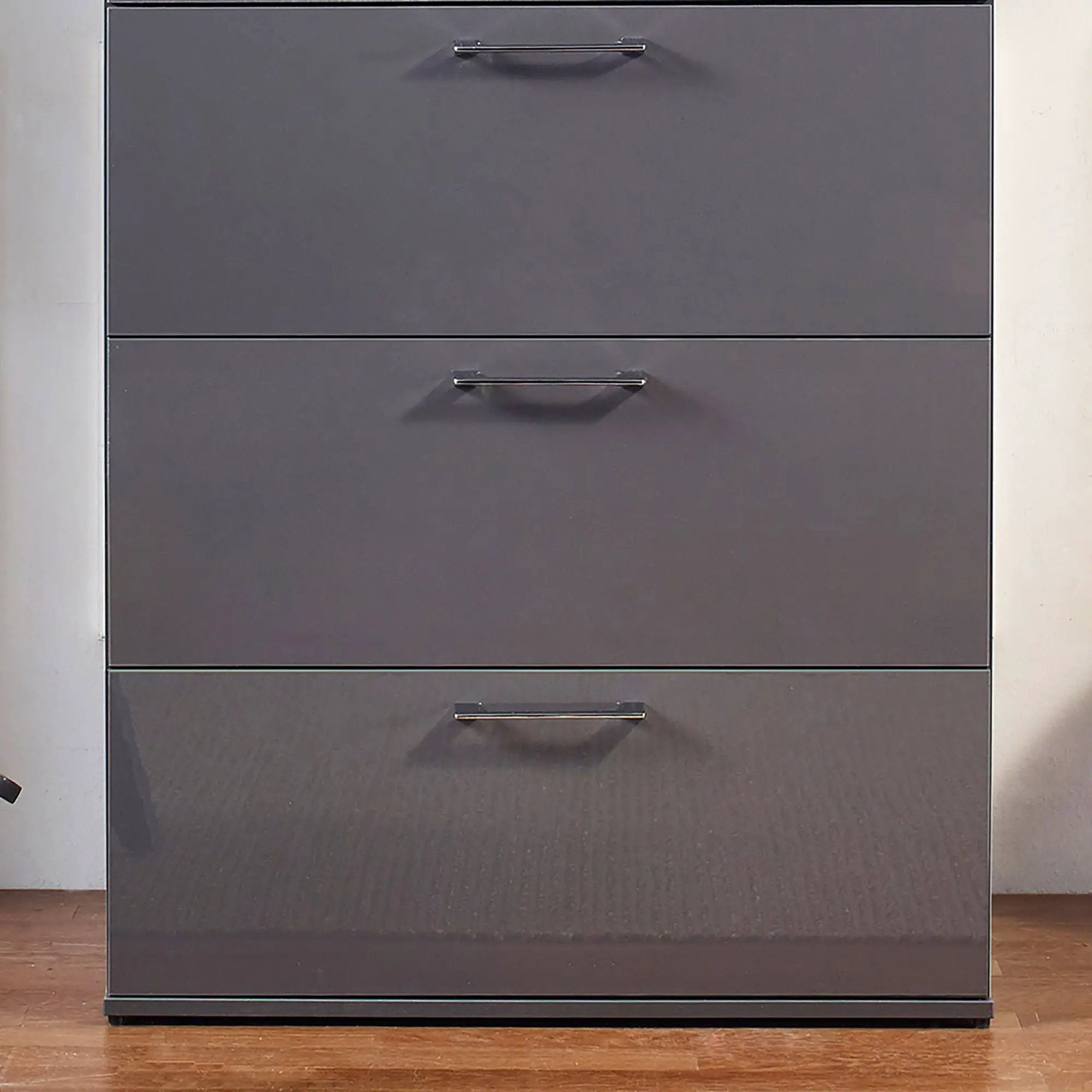 Bliss - Glossy 4 Drawer Jumbo Chest With Extra Deep Storage by HouseOfZazla