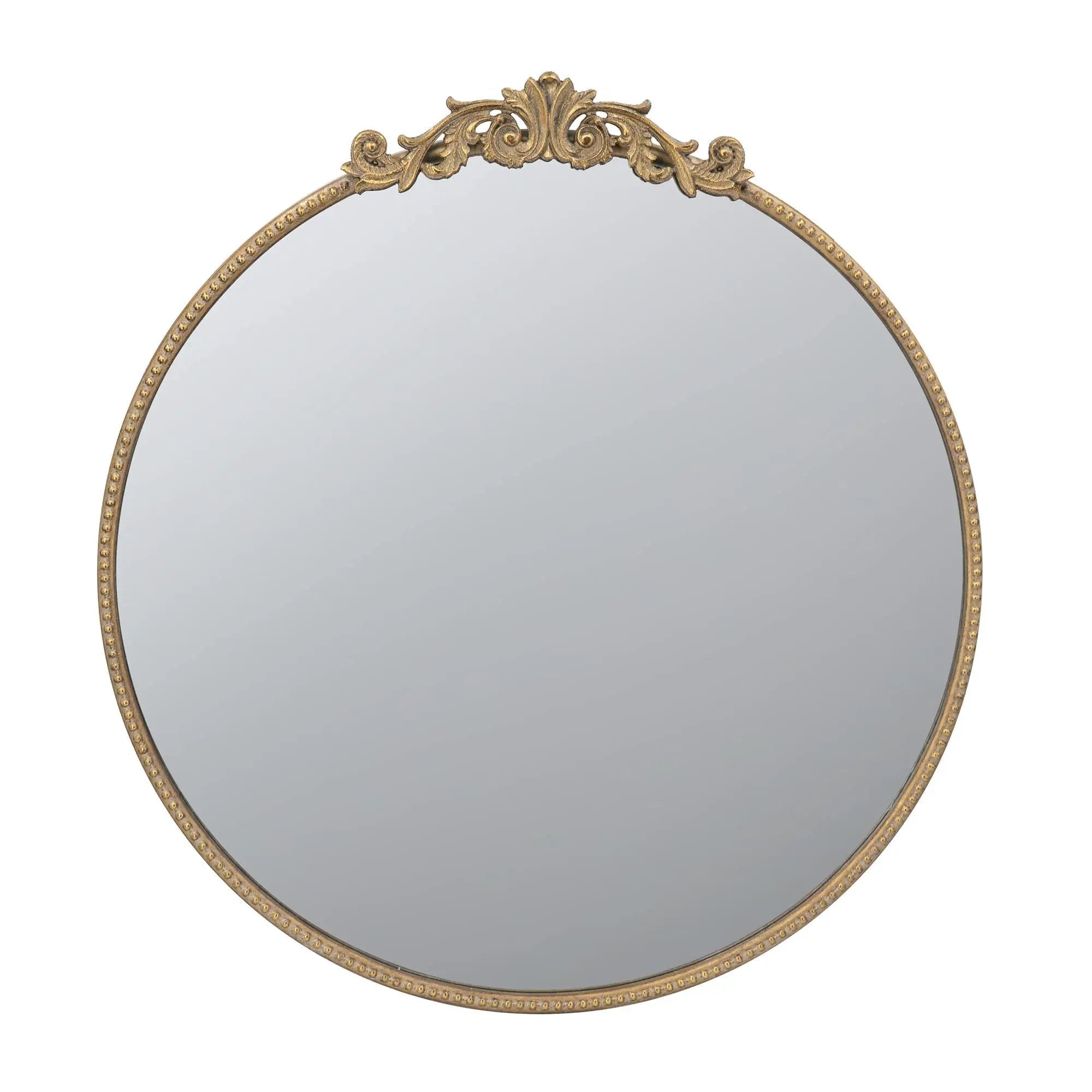 Classic Design Mirror With Baroque Inspired Frame For Bathroom, Entryway Console Lean Against Wall by Unique Piece Furniture