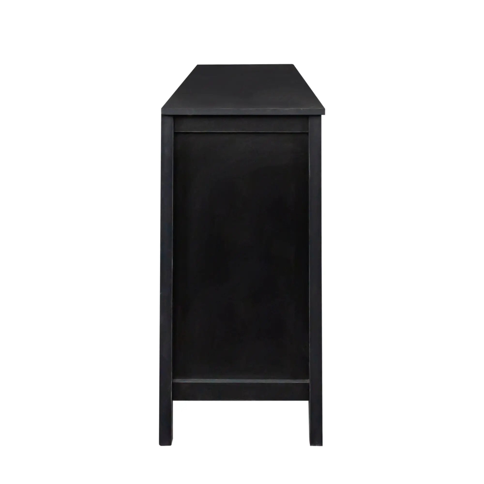 Cabinet With 4 Doors and 4 Open Shelves Freestanding Sideboard by HouseOfZazla