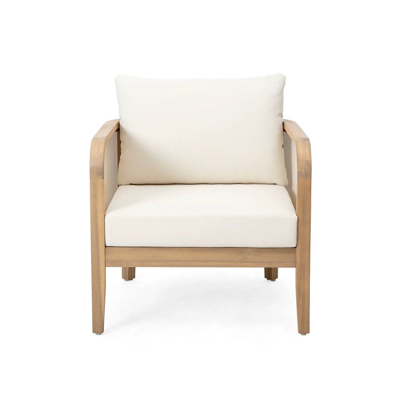 Outdoor Acacia Wood Patio Club Chair by HouseOfZazla
