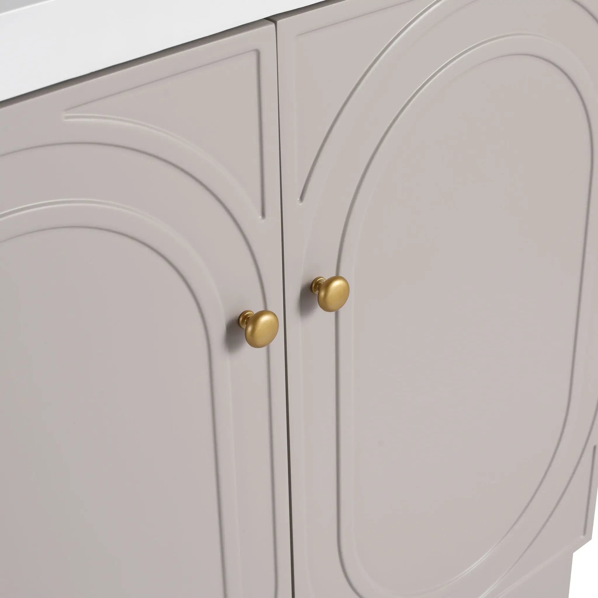 Modern Freestanding Bathroom Vanity With Soft Close Cabinet Doors by HouseOfZazla