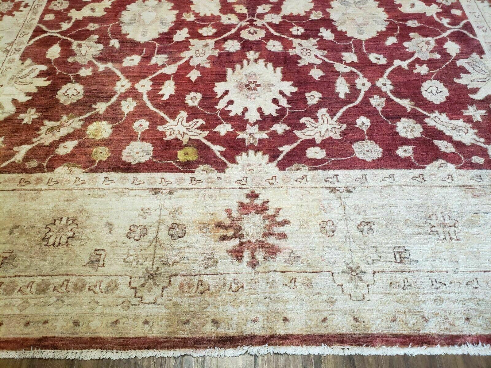 8' X 10' Handmade Peshawar Floral Oriental Wool Rug Hand Knotted Carpet Nice by Jewel Rugs