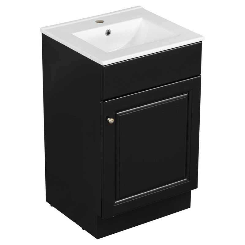 Bathroom Vanity With Sink, Cabinet With Adjustable Shelf