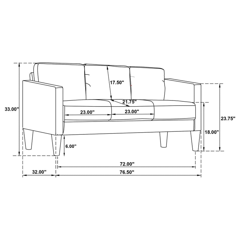 Farallone - Track Arm Sofa Set by HouseOfZazla