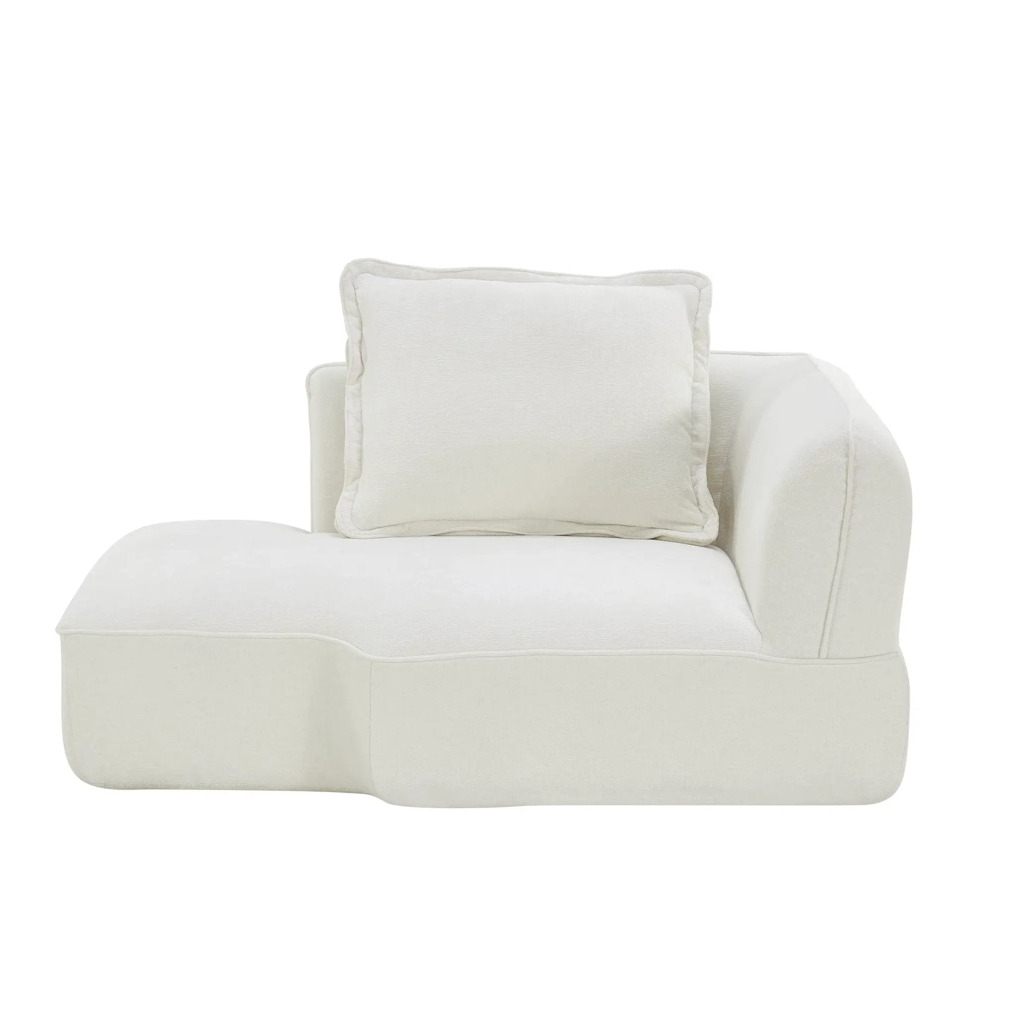122" Modern L-Shaped Sectional Sofa with High-Density Foam and Chaise Lounge by HouseOfZazla