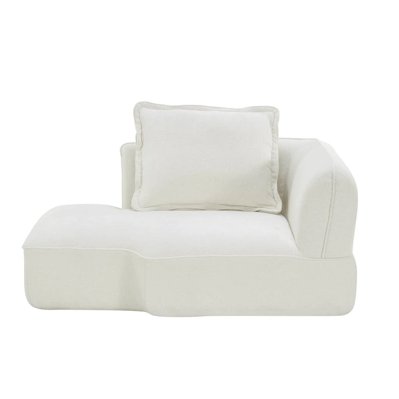 122" Modern L-Shaped Sectional Sofa with High-Density Foam and Chaise Lounge by HouseOfZazla