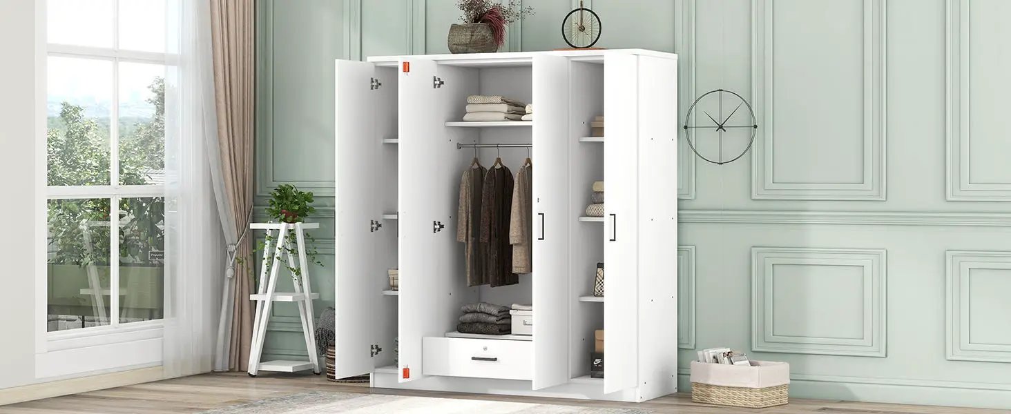 4 Door Wardrobe With 1 Drawer by HouseOfZazla