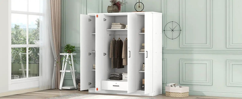 4 Door Wardrobe With 1 Drawer by HouseOfZazla