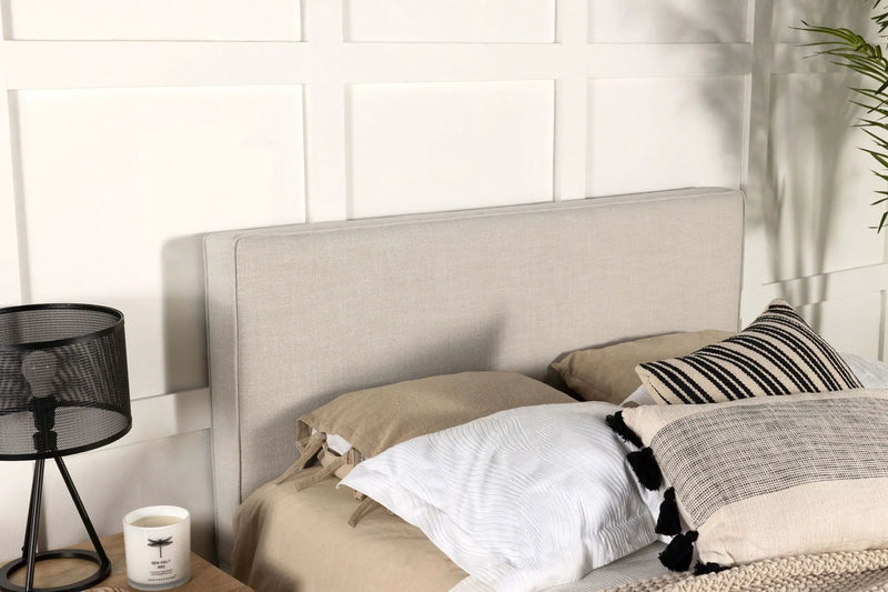 Kosmo Upholstered King Panel Headboard Sand by Unique Piece Furniture