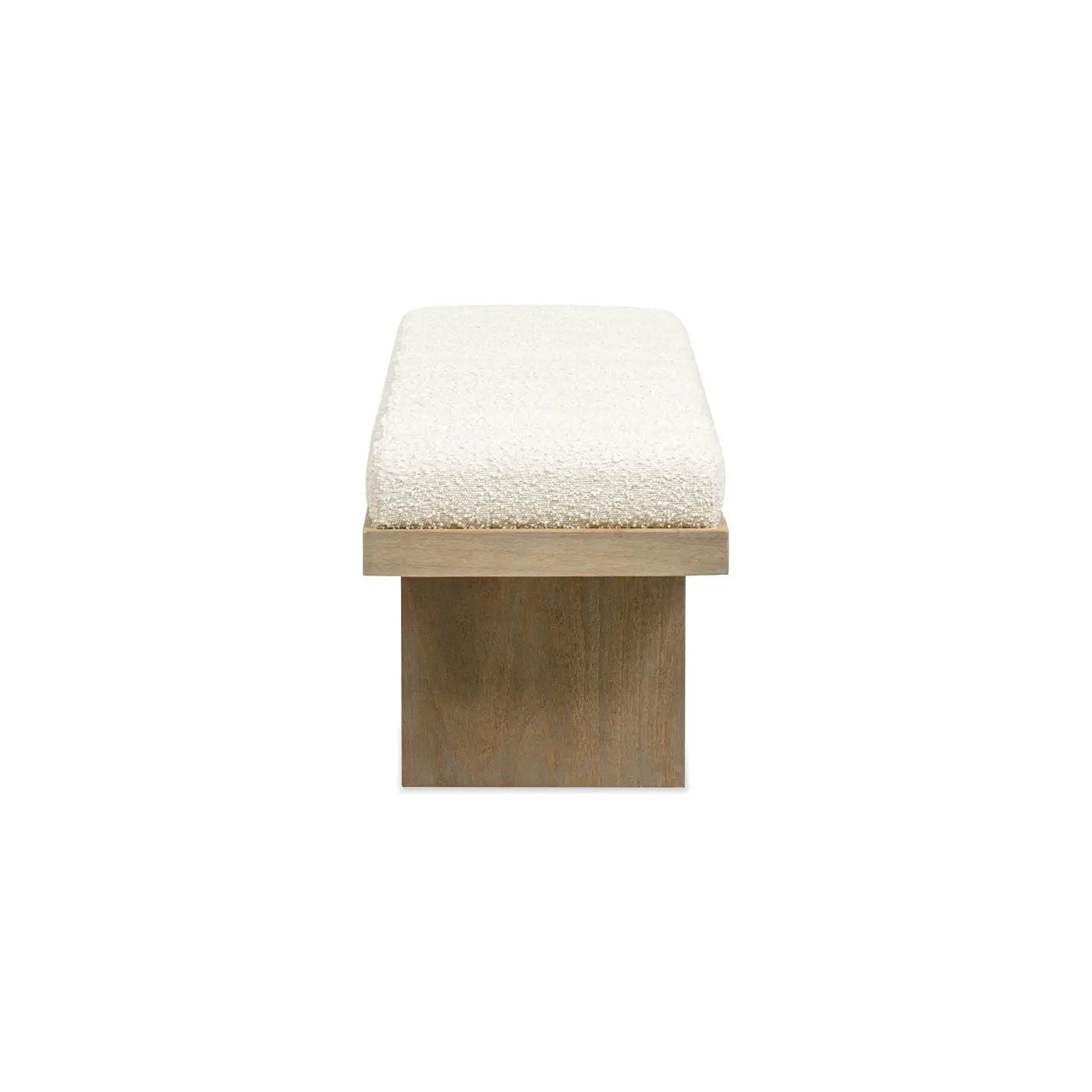 Bella - Upholstered Modern Accent Bench - Ivory White by Unique Piece Furniture