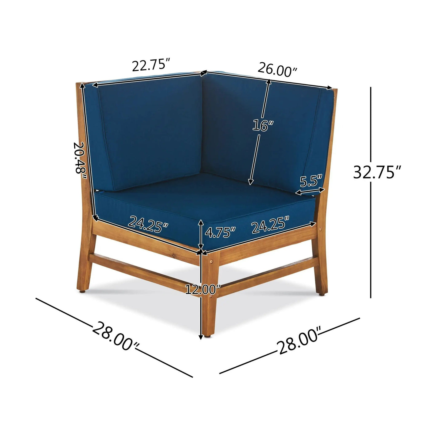 Perla Corner Chair by HouseOfZazla