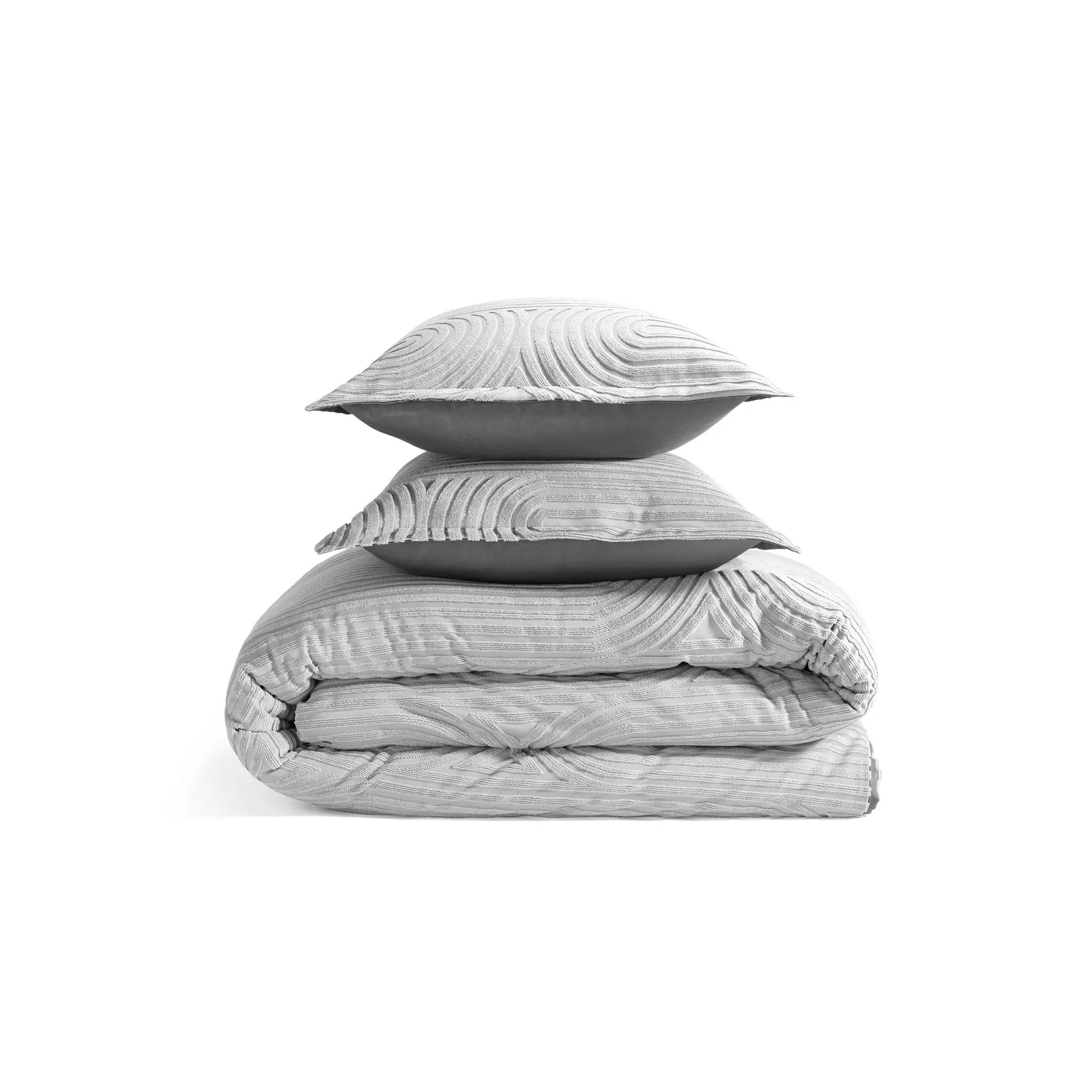 BedGear Performance Duvet Set, Queen - Grey/Racetrack by HouseOfZazla