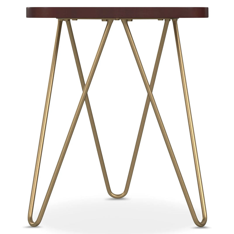 Patrice - Handcrafted Metal And Wood Accent Table by HouseOfZazla