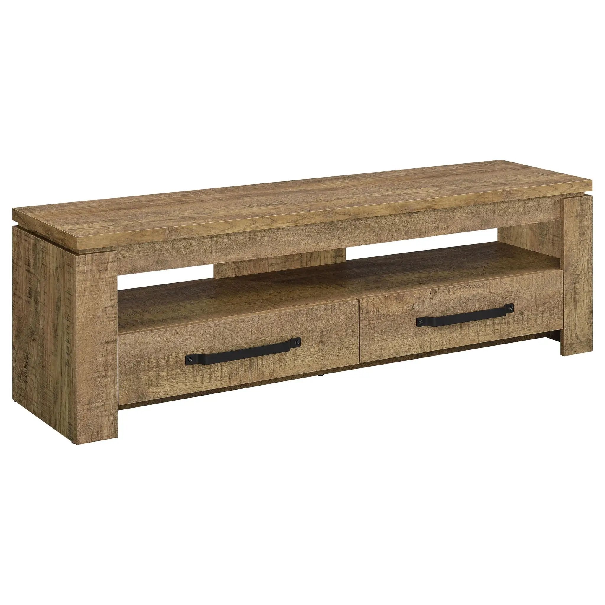 Elkton 2-drawer Engineered Wood 59-inch TV Stand Mango by Unique Piece Furniture