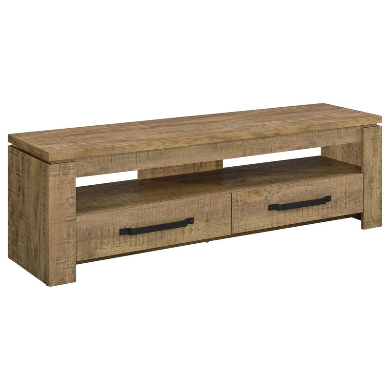 Elkton 2-drawer Engineered Wood 59-inch TV Stand Mango by Unique Piece Furniture