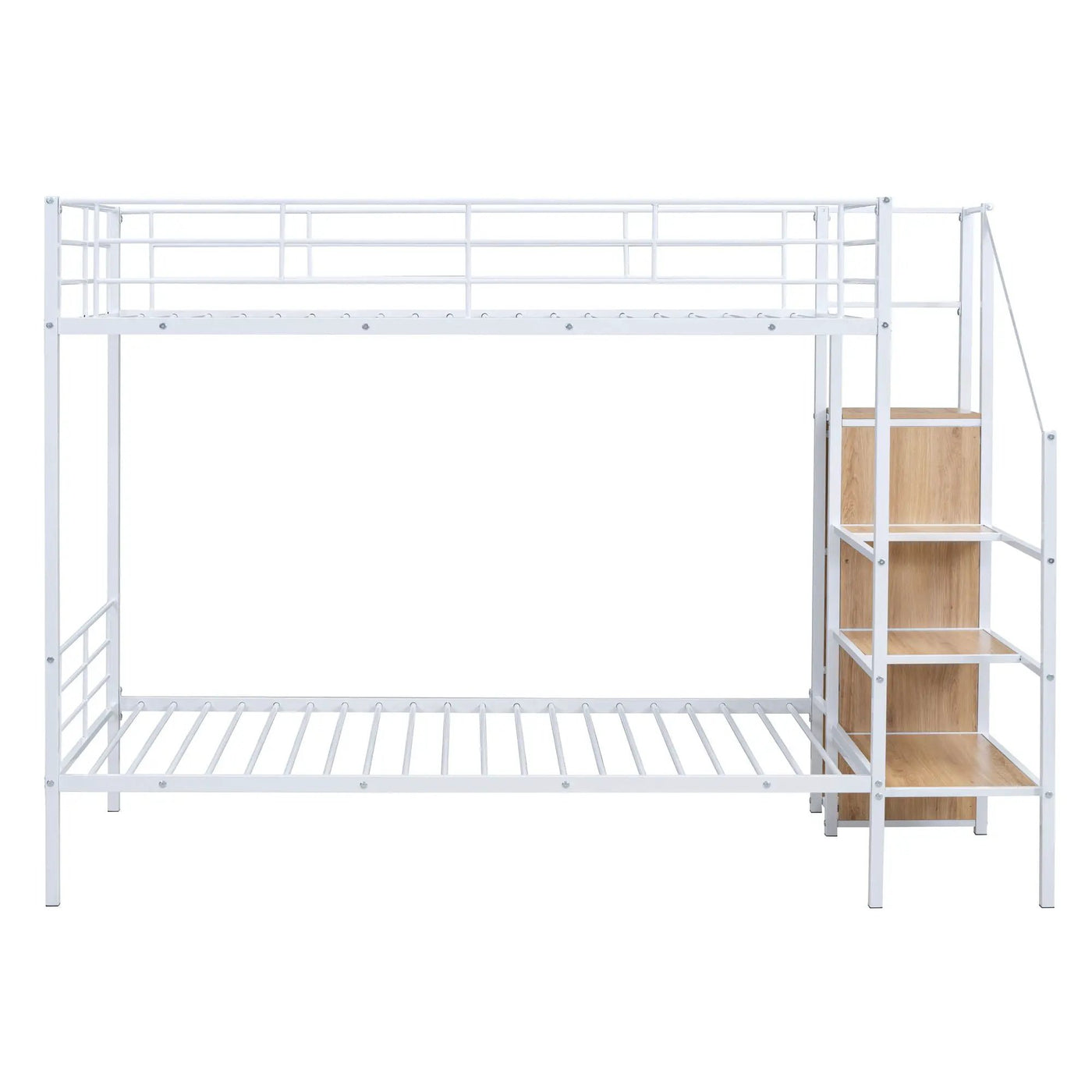 Bunk Bed With Lateral Storage Ladder And Wardrobe by Unique Piece Furniture
