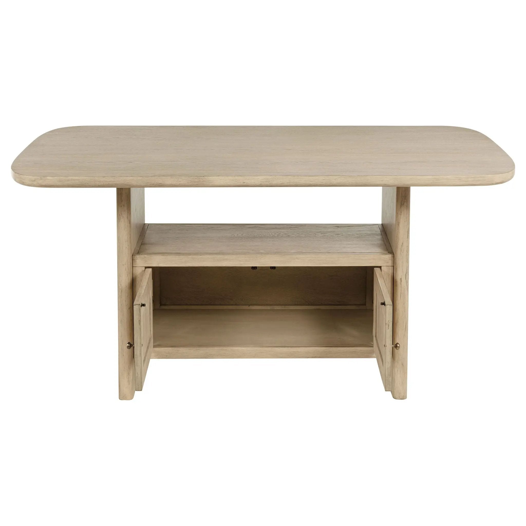 Kailani 7-piece Wood Counter Height Dining Set Beige Oak by Unique Piece Furniture