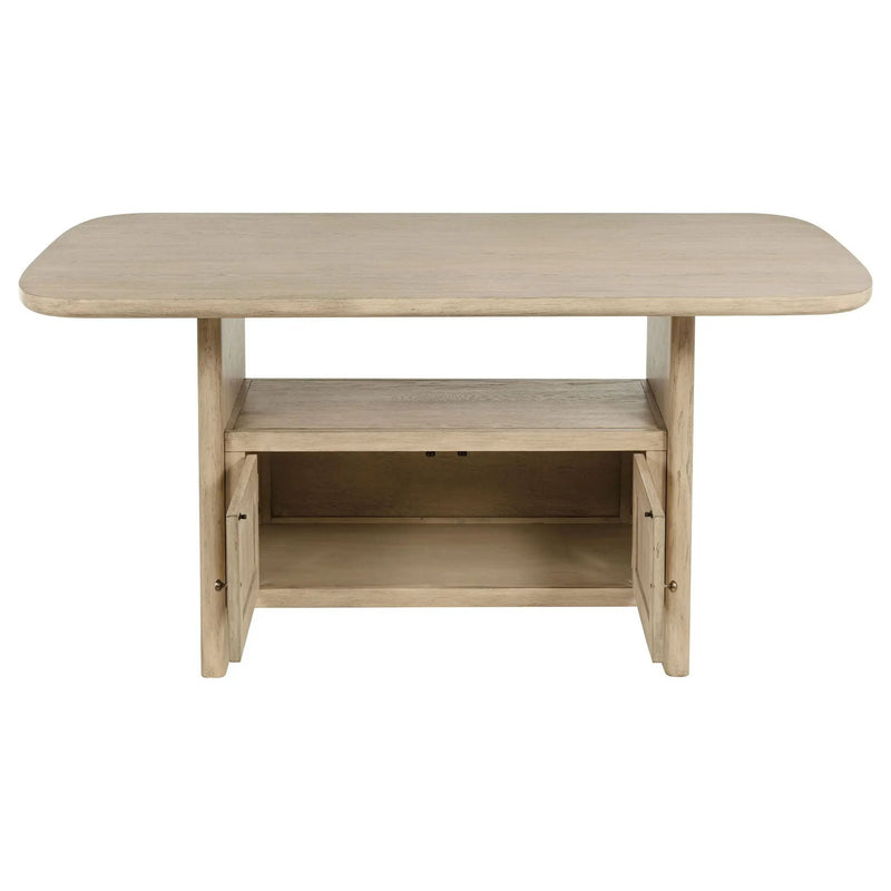 Kailani 7-piece Wood Counter Height Dining Set Beige Oak by Unique Piece Furniture