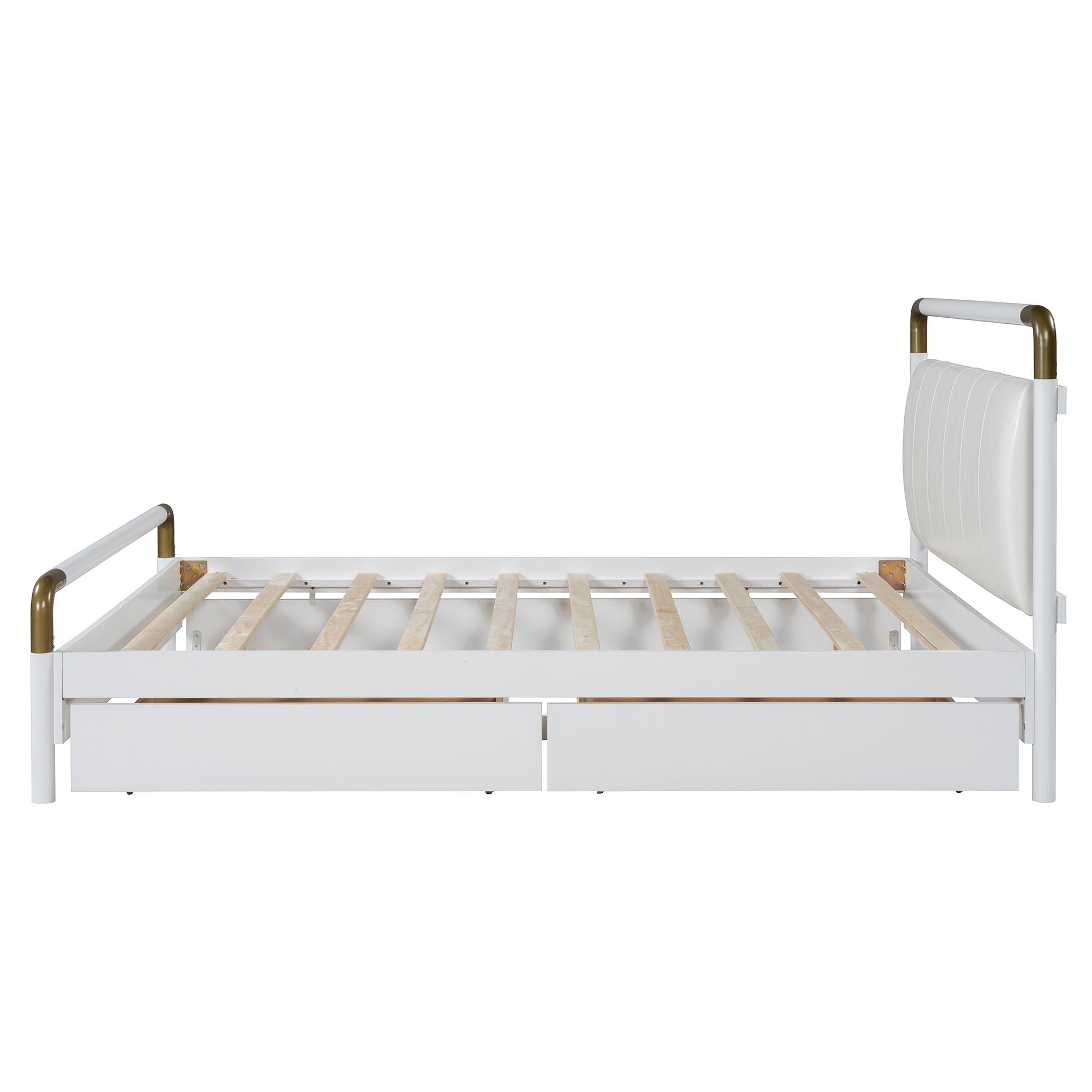 Storage Platform Bed, With 2 Big Drawers, Trundle by HouseOfZazla