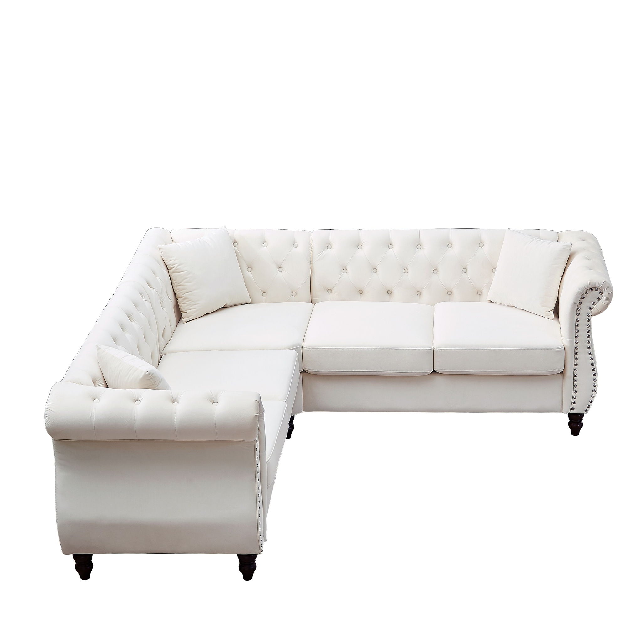 Streamline Modern L-Shaped Corner Sofa by HouseOfZazla