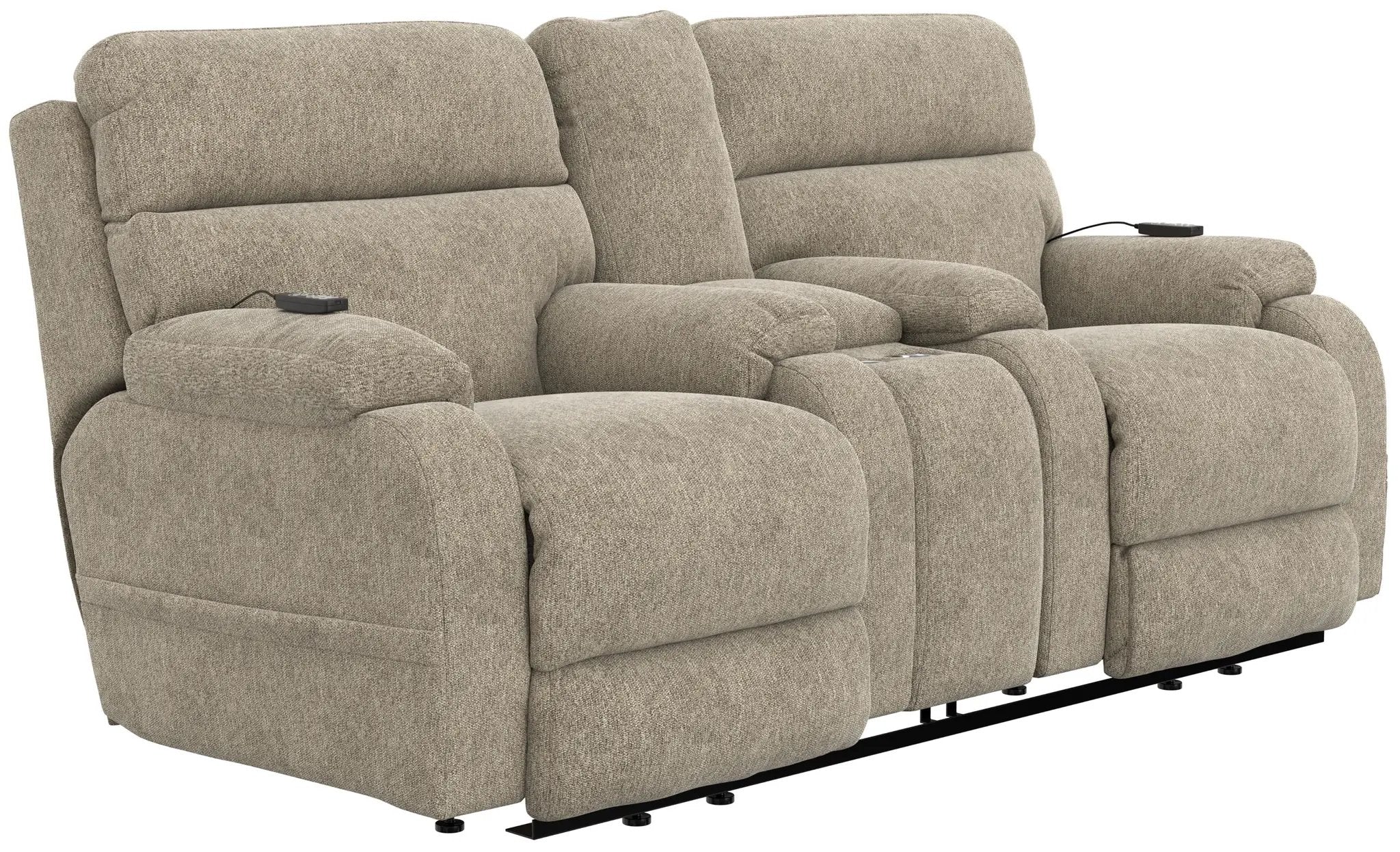 Regenerator - Dual Lift Power Headrest Console Loveseat With CR3 Heat/Massage/Lumbar/Zero Gravity by Unique Piece Furniture