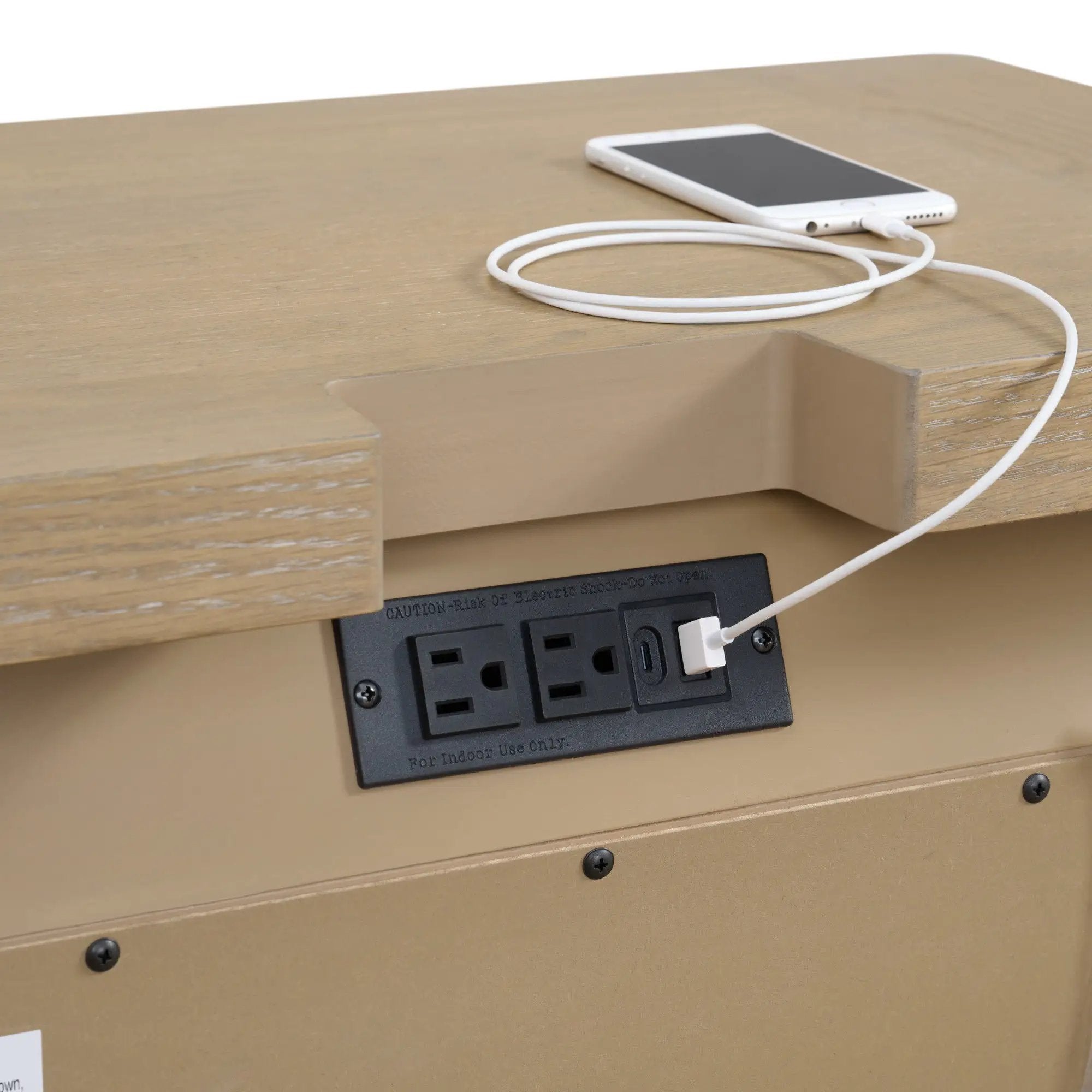 3 Drawer Nightstand - Tan by Unique Piece Furniture
