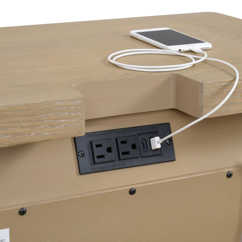 3 Drawer Nightstand - Tan by Unique Piece Furniture