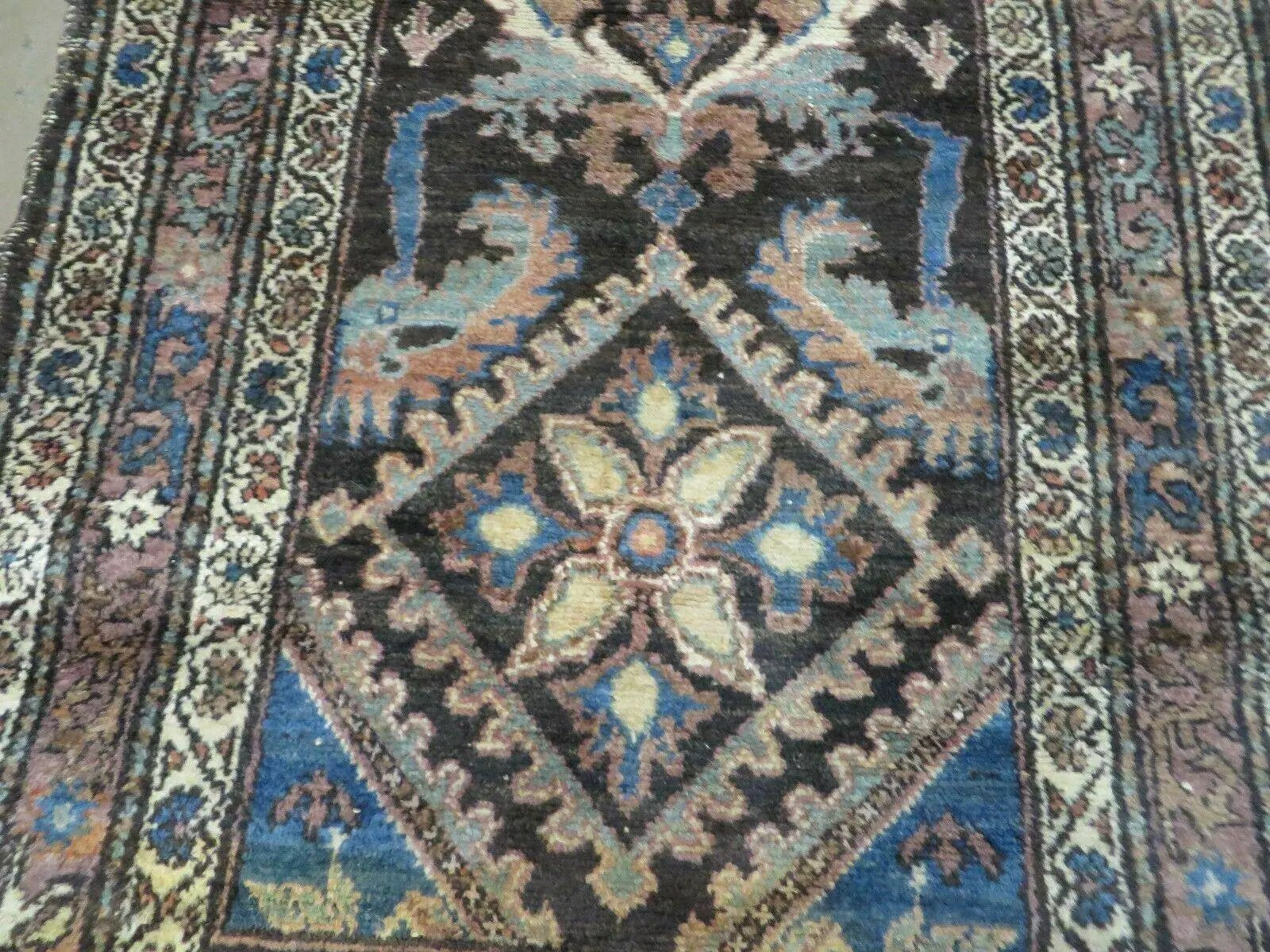 3' X 6' Antique Handmade India Floral Oriental Wool Rug Veg Dyes Nice by Jewel Rugs