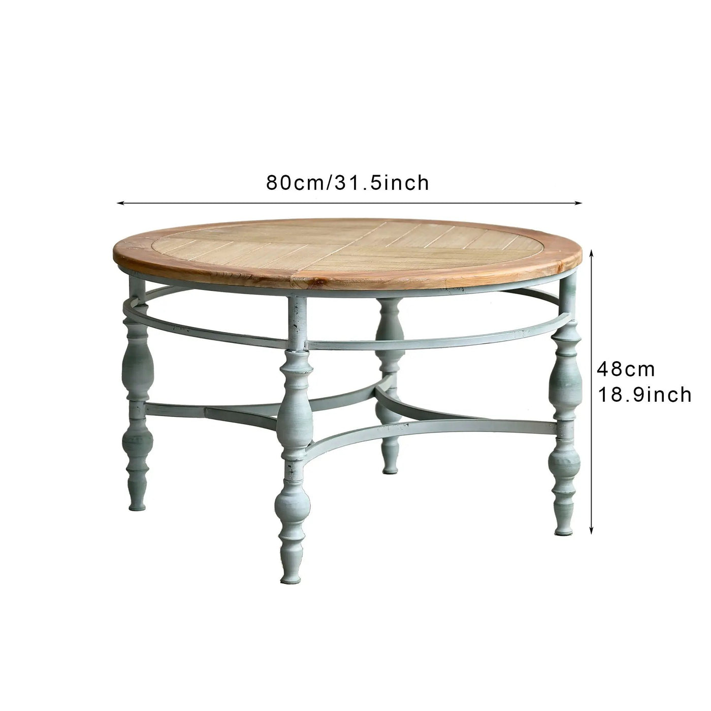 Round Top Carved Table For Living Room by HouseOfZazla