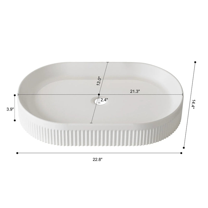 22.8-In Vessel Bathroom Vanity by HouseOfZazla
