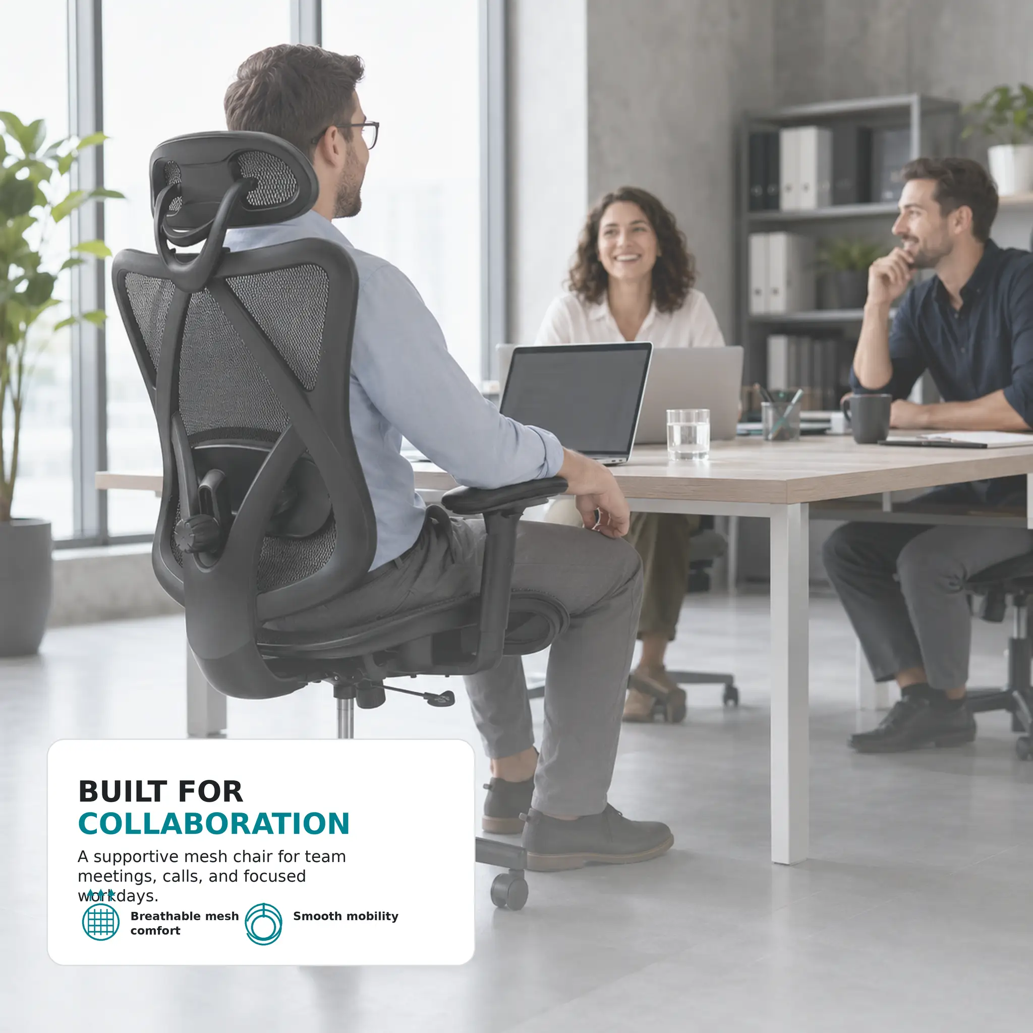 Ergonomic Office Chair with Adjustable Lumbar Support by HouseOfZazla