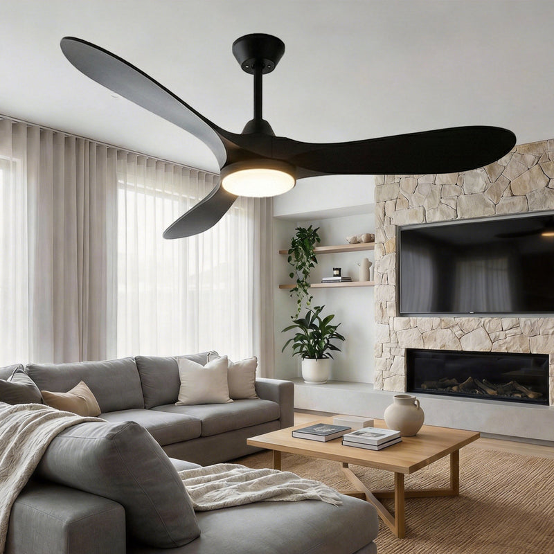 Ceiling Fans with Lights and Remote Control, 52 Inch by HouseOfZazla