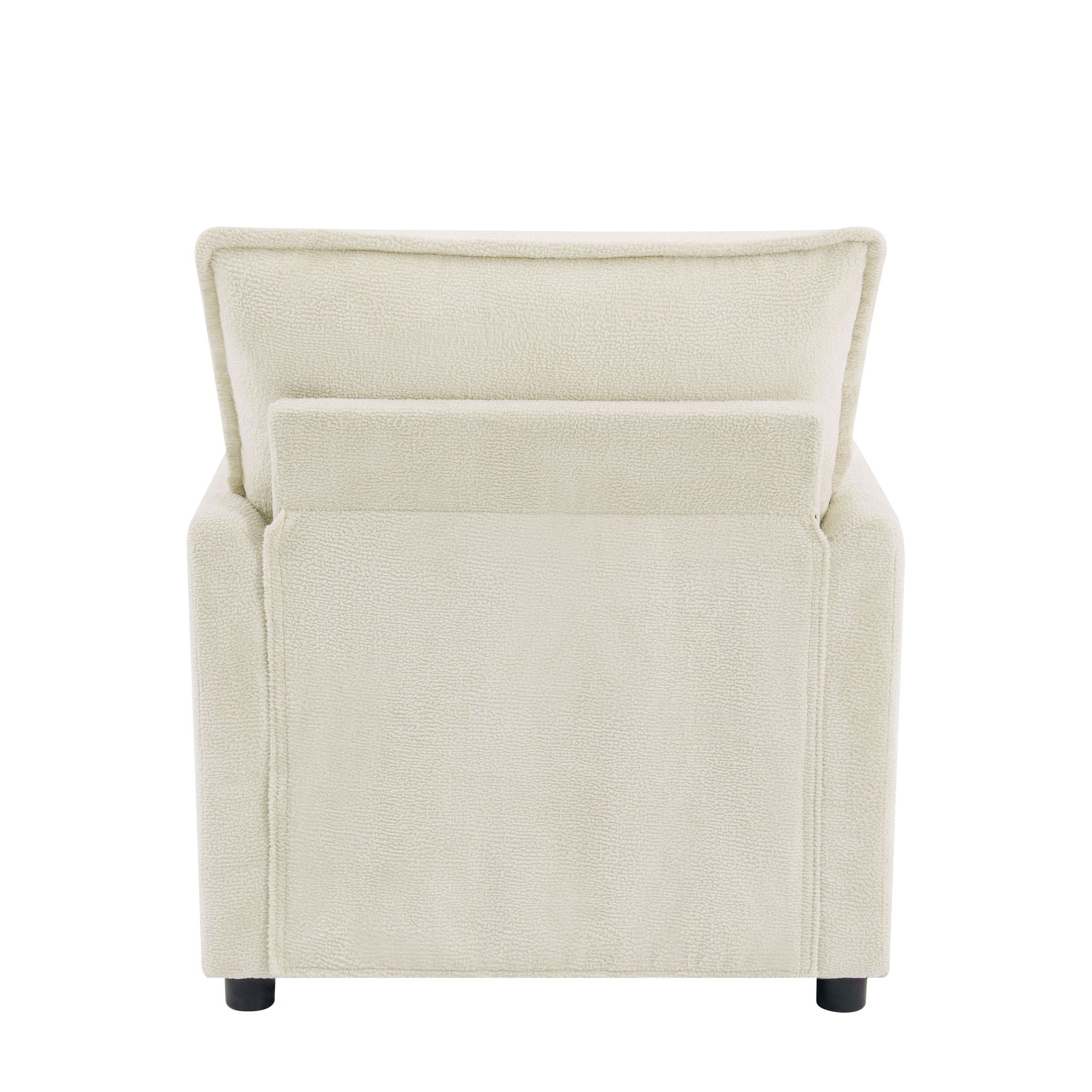 Modern Single Seat Accent Chair With Side Storage Pockets by HouseOfZazla