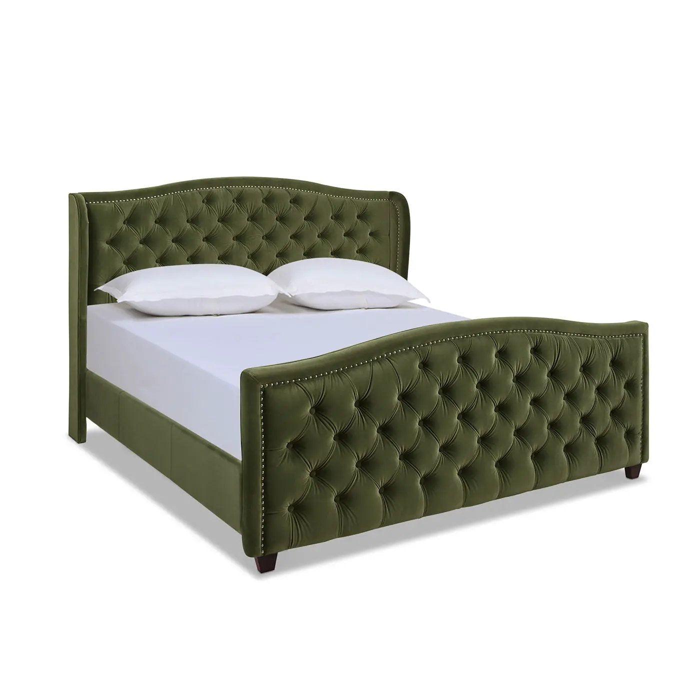 Marcella - Upholstered Shelter Headboard Bed Set by Unique Piece Furniture