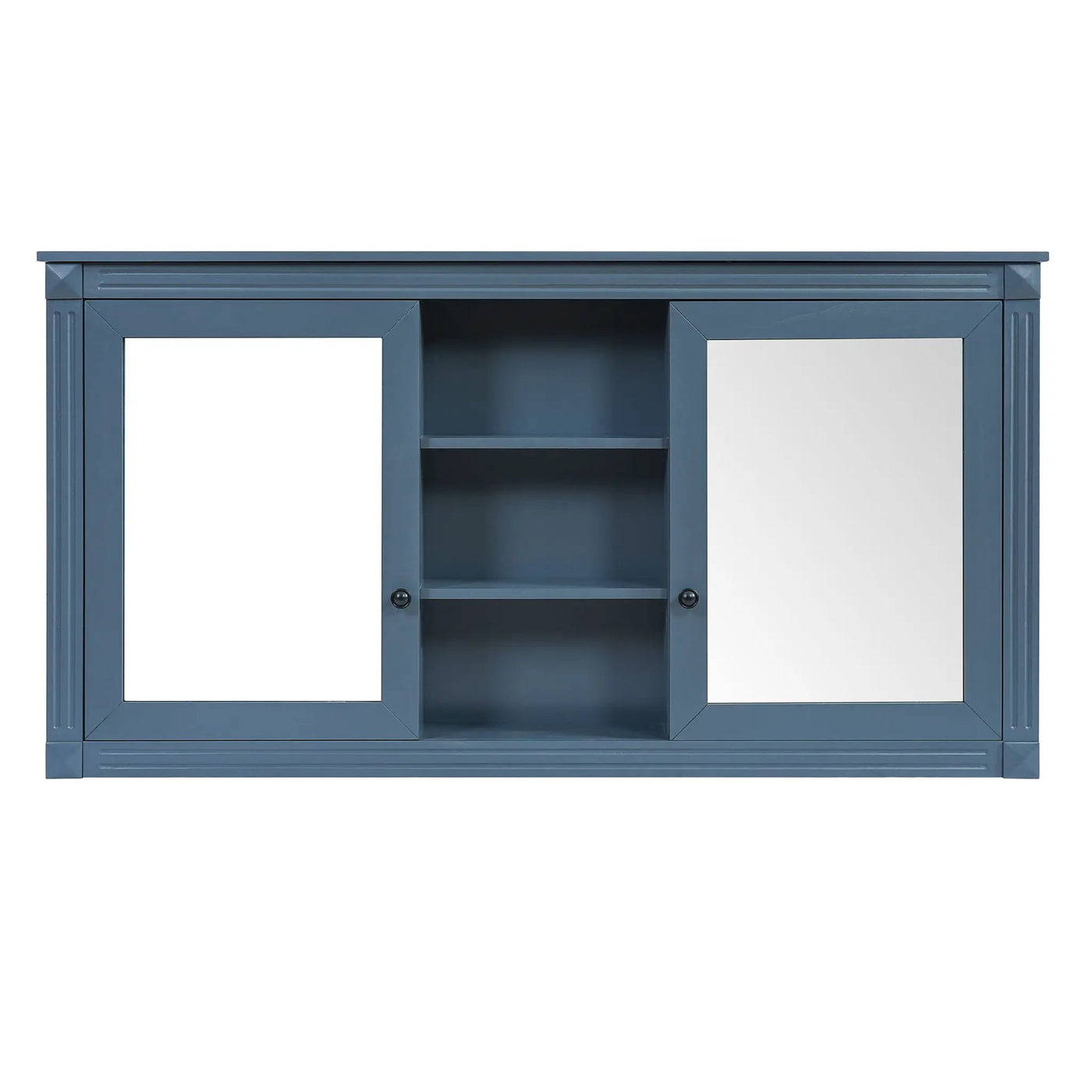 Modern Wall-Mount 2 In 1 Mirror Cabinet With Adjustable Shelves, Soft-Closing Hinges by HouseOfZazla