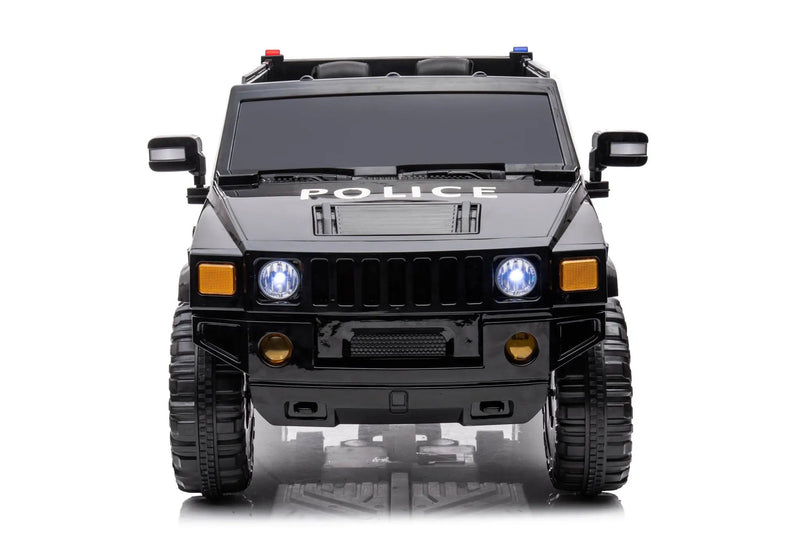 12V7A 30W*2 Four-Wheel Drive Seat One Button Start, Forward And Backward, High And Low Speed, Music, Front Light, Power Display, Two Doors Can Open, 2.4G R / C, Seat Belt Four Wheel Absorber by HouseOfZazla