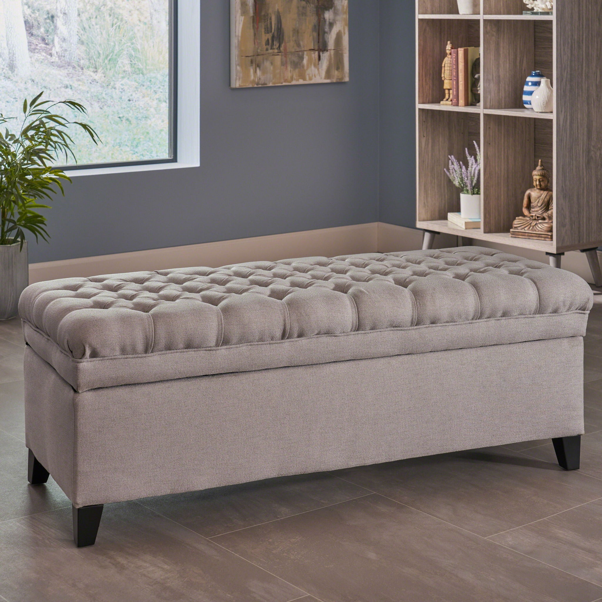 Juliana Storage Ottoman With Birch Legs by HouseOfZazla