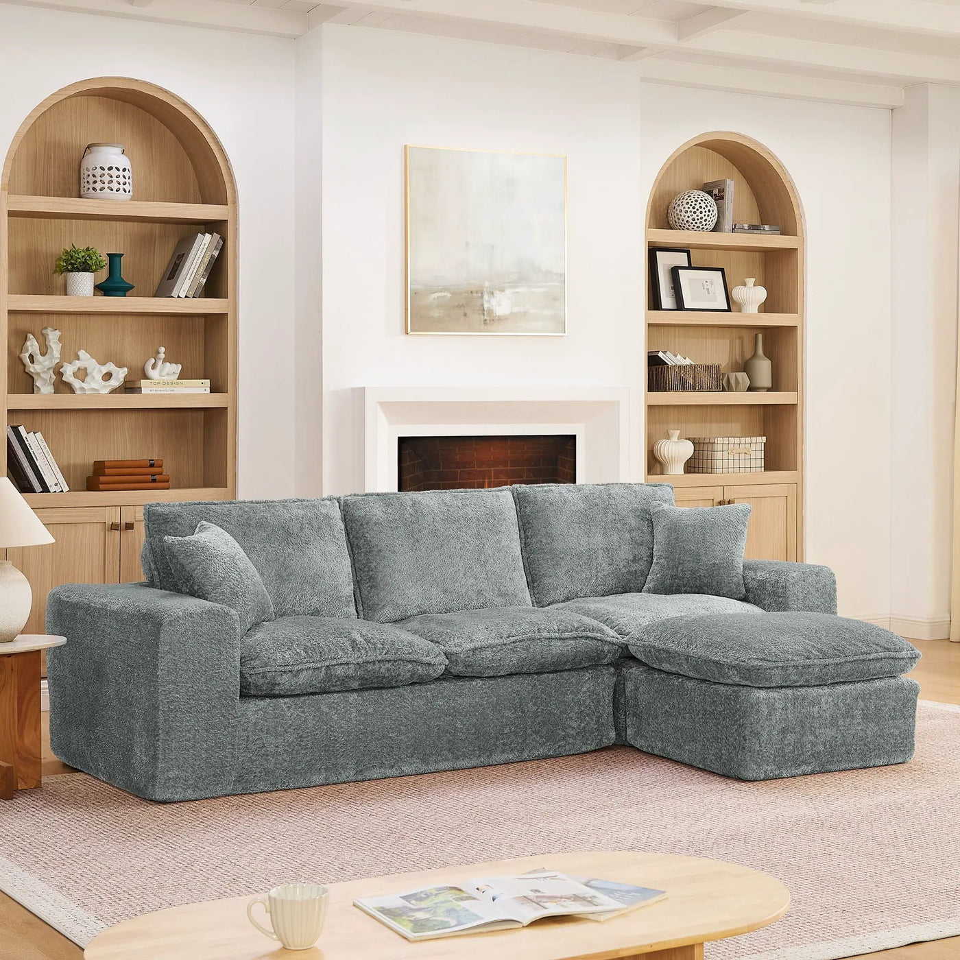 Sectional Sofa With Moveable Ottoman by HouseOfZazla