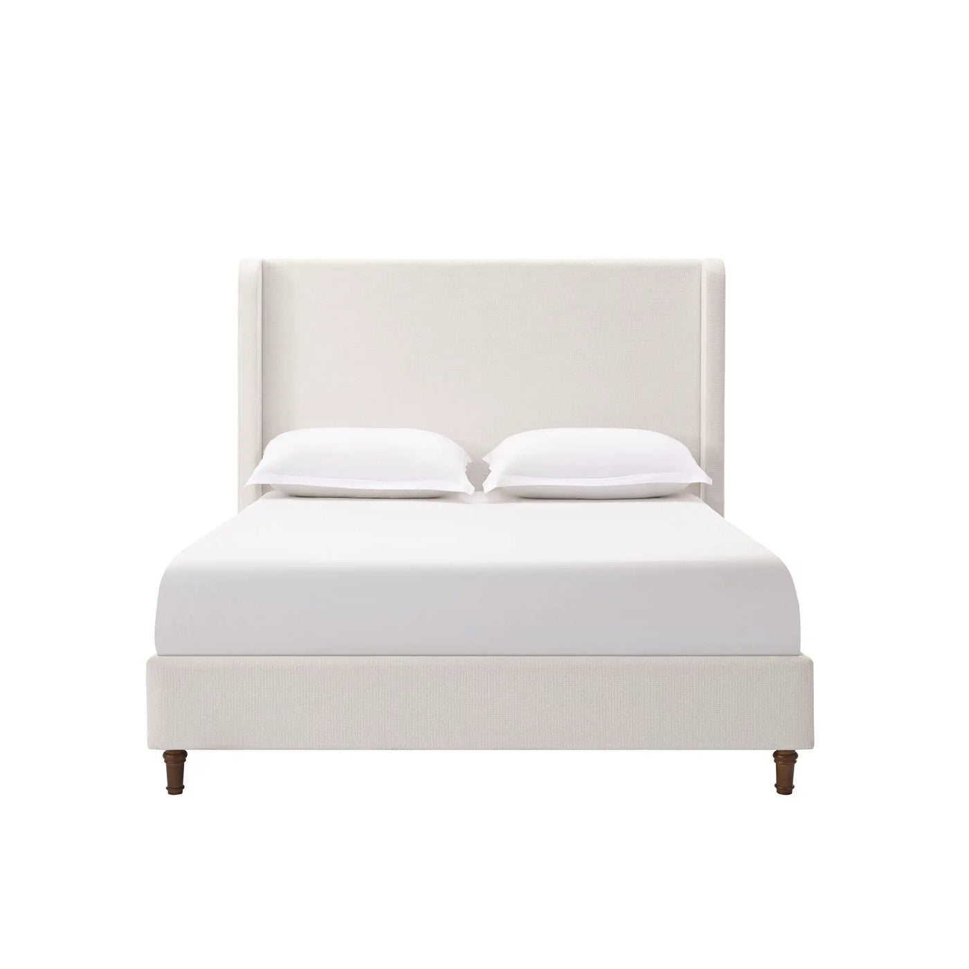 Harper - Tall Headboard Upholstered Bed / High Headboard / Elegant Simplicity / No Box Spring Needed by HouseOfZazla