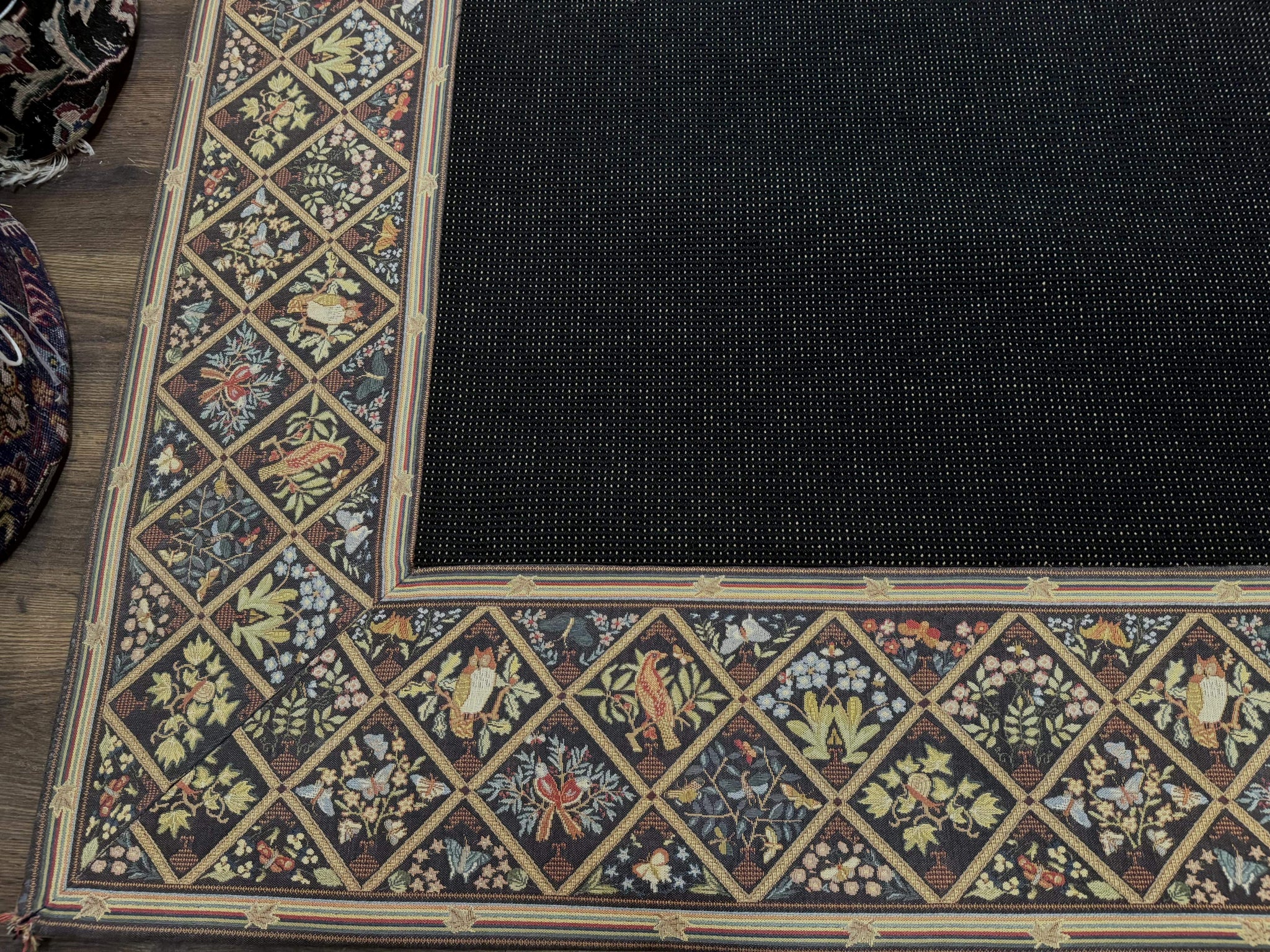 Palace Sized Stark Area Rug 12x19, Black Carpet by Jewel Rugs
