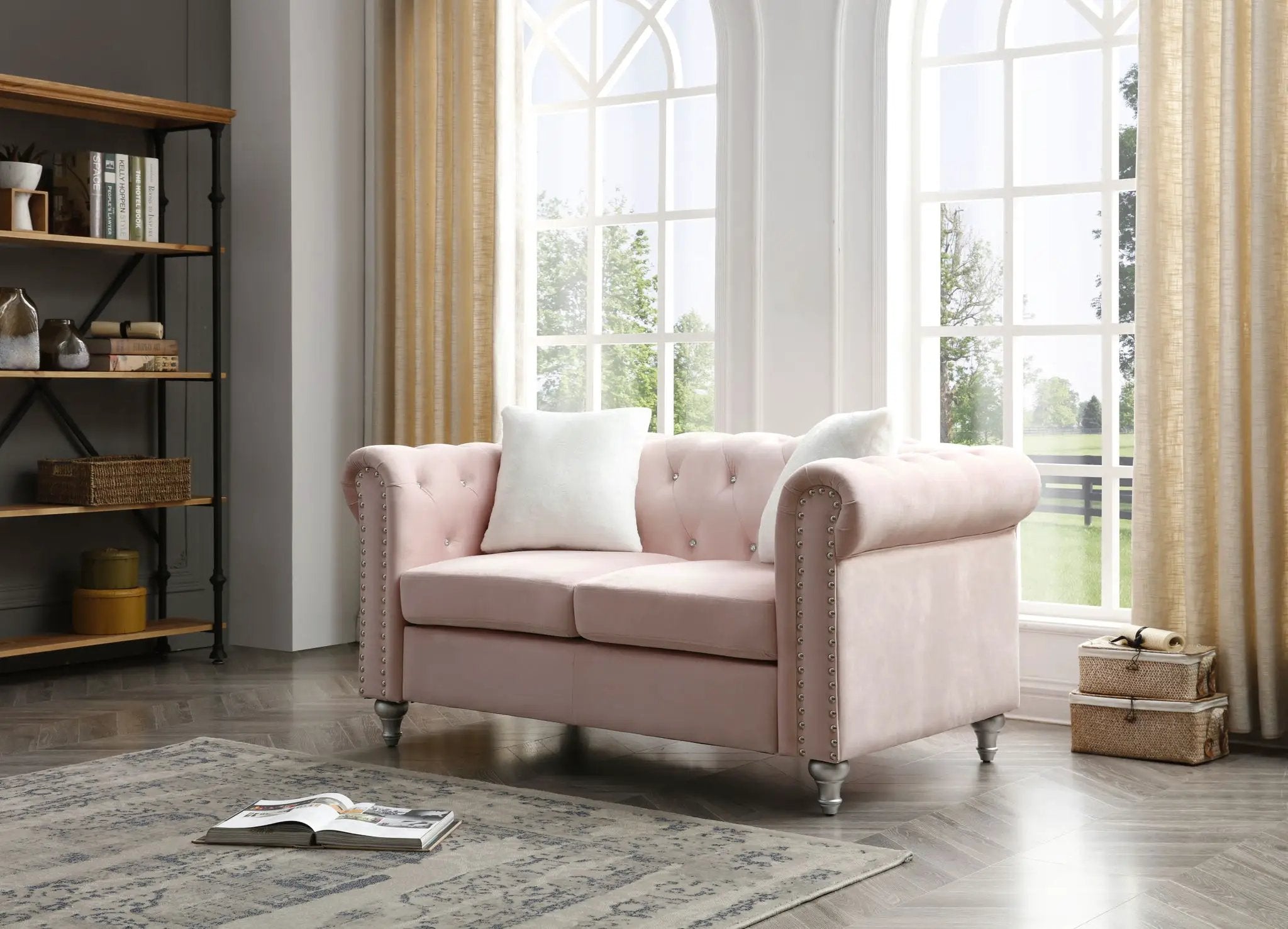 Stylish Contemporary Loveseat by Unique Piece Furniture
