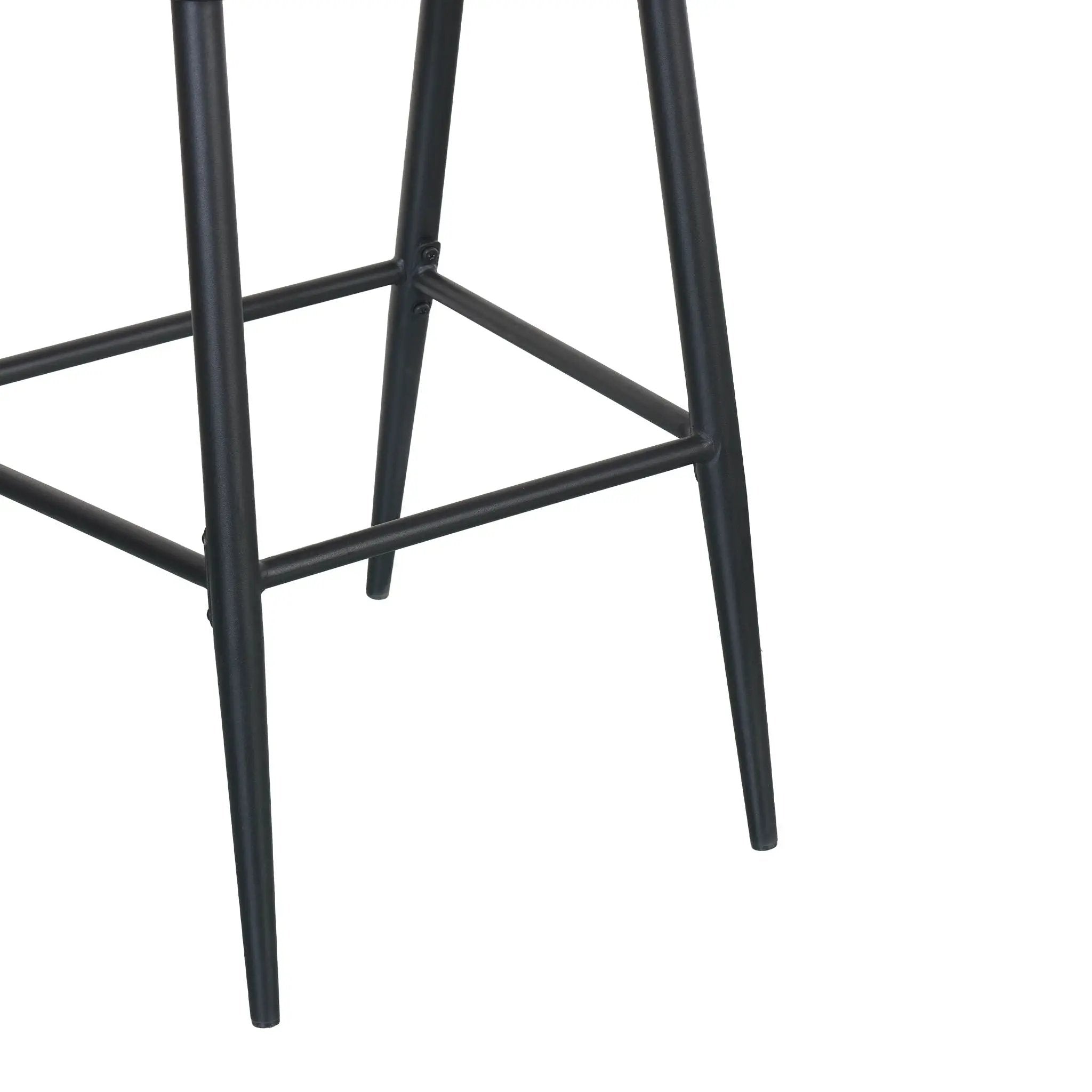 Outdoor 26" Counter Height Metal Frame Counter Stools With Scallop Shaped Backrest & Water Resistant Cushions by HouseOfZazla