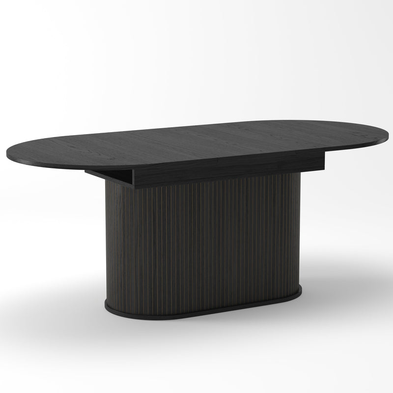 55.11'-70.86' Extendable Dining Table with Striped Legs by HouseOfZazla