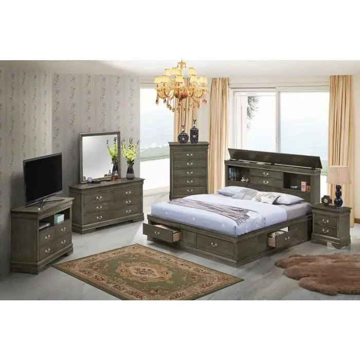 Traditional Style Bookcase Storage Bed by HouseOfZazla